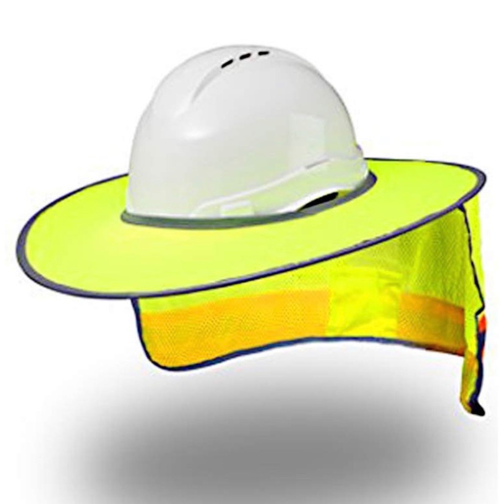 2 New Hard Hat Safety foldable Yellow/Orange Shade